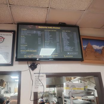 Namaste Indian Kitchen - Menu, there's a glare i couldnt help getting - Indian Near Me - Riverside, California