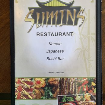 Sumin's Restaurant - Sumin's full menu (p1) - Japanese Near Me - Coos Bay, Oregon