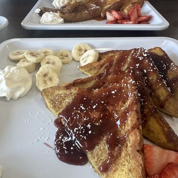 French Toast Cafe - Closest: blackberry French toast and the furthest is the pumpkin spice French toast - Breakfast & Brunch Near Me - Mesa, Arizona French Toast Cafe - Closest: blackberry French toast and the furthest is the pumpkin spice French toast - Breakfast & Brunch Near Me - Mesa, Arizona