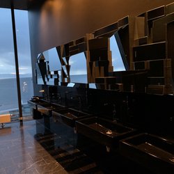 Clarion Hotel Trondheim - Bathroom with killer view (multi gender bathroom with separate stalls). Very nice.