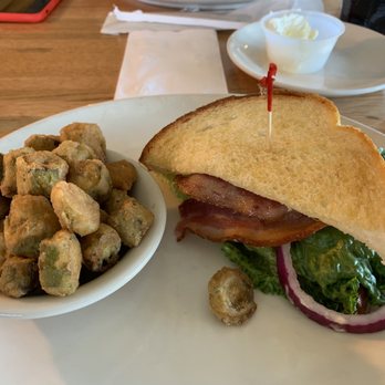 Cotton Patch Cafe - Half Turkey club and fried zucchini. - American Near Me - Clovis, New Mexico