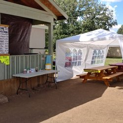 Perry's Frybread Stand - Special set up for the labor day weekend...