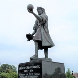 Christopher Columbus statue - Christopher Columbus by David Layman 1992