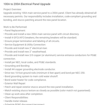 Flores Electric - invoice - Electricians Near Me - Santa Clara, California