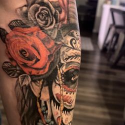 Myths and Legends Tattoo - Inner arm/edge view