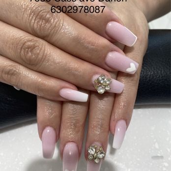 Pro Nails - Classic pink and white combination - Nail Salons Near Me - Darien, Illinois Pro Nails - Classic pink and white combination - Nail Salons Near Me - Darien, Illinois