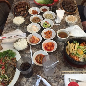 Koreana Restaurant - Our dinner spread. - Korean Near Me - San Antonio, Texas
