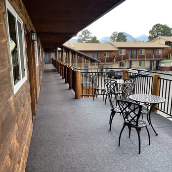 Blue Door - outside balcony - Hotels Near Me - Estes Park, Colorado