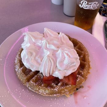 Admiral's Table Restaurant - Belgian waffle with strawberries - Breakfast & Brunch Near Me - Wildwood Crest, New Jersey Admiral's Table Restaurant - Belgian waffle with strawberries - Breakfast & Brunch Near Me - Wildwood Crest, New Jersey