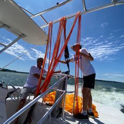 Sail Grand Waterfront - Owner captain and grandson.
