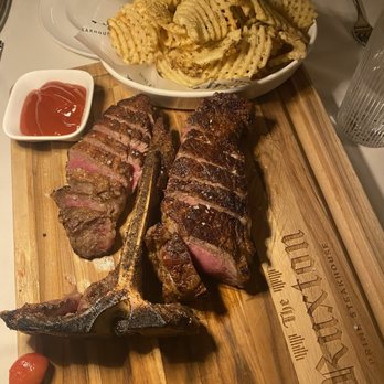 The Ruxton - 32 oz. Porterhouse Steak and a side of Waffle Fries - Steakhouses Near Me - Baltimore, Maryland The Ruxton - 32 oz. Porterhouse Steak and a side of Waffle Fries - Steakhouses Near Me - Baltimore, Maryland