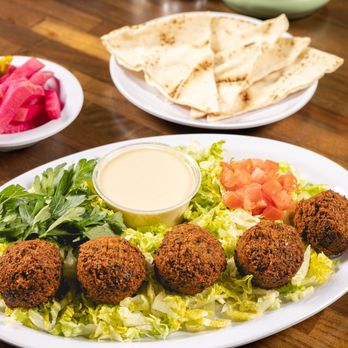 Cedar and Olive - Falafel Platter - Mediterranean Near Me - Jacksonville Beach, Florida