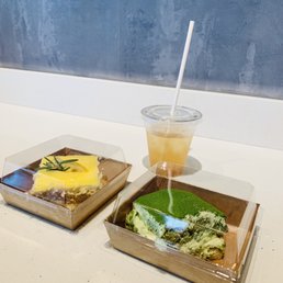 Lemon tiramisu. Matcha tiramisu. Lemon tiramisu. Matcha tiramisu.