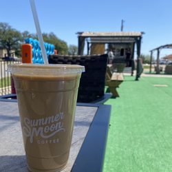 Summer Moon Coffee - "3/4 winter moon latte 20oz, add hazelnut syrup (3pumps)