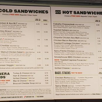 Panera Bread - Menu - Sandwiches Near Me - San Jose, California