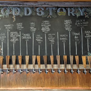 Oddstory Brewing - Here's what was on train when I visited (early Jan.) - Beer Bar Near Me - Chattanooga, Tennessee