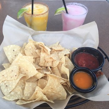 Cocina Madrigal - Chips and salsa and two margaritas (mango and prickly pear) - Tacos Near Me - Phoenix, Arizona Cocina Madrigal - Chips and salsa and two margaritas (mango and prickly pear) - Tacos Near Me - Phoenix, Arizona