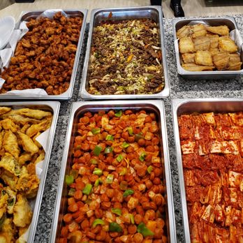 Angel Catering - Popcorn chicken was addictive, bulgogi, fish, veggie tempura, sausage something, really good kimchi - Caterers Near Me - Norwalk, California Angel Catering - Popcorn chicken was addictive, bulgogi, fish, veggie tempura, sausage something, really good kimchi - Caterers Near Me - Norwalk, California