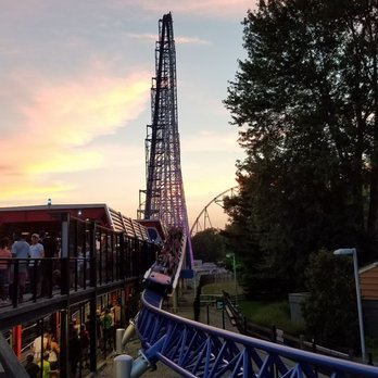 Cedar Point - Millennium at dusk 3 - Amusement Parks Near Me - Sandusky, Ohio
