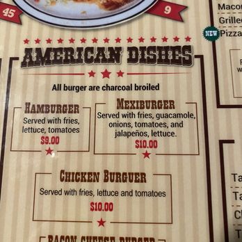 La Carreta - a menu for american dishes - Mexican Near Me - Boone, Iowa