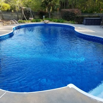 Pool Smith - New "free form" pool liner installed by Pool Smith - Pool Cleaners Near Me Pool Smith - New "free form" pool liner installed by Pool Smith - Pool Cleaners Near Me