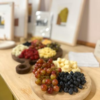 Gingerly Press - At each workshop, I provide coffee, tea, water and a charcuterie board! - Art Classes Near Me - Pittsburgh, Pennsylvania