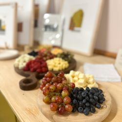 Gingerly Press - At each workshop, I provide coffee, tea, water and a charcuterie board!