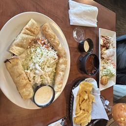Taquitos and combo plate Taquitos and combo plate