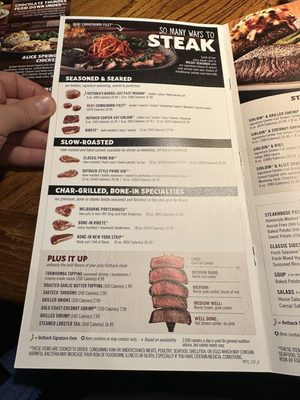 Menu photo 2 Outback Steakhouse Skokie, IL Menu photo 2 Outback Steakhouse Skokie, IL