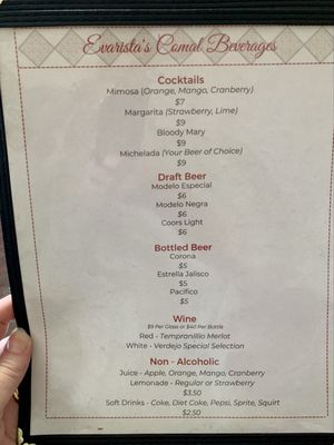 Menu photo 4 Evarista’s Comal Restaurant Capitola, CA