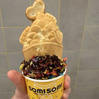 Somisomi - Upside down ice cream with ube strawberry - Ice Cream & Frozen Yogurt Near Me - Ontario, California Somisomi - Upside down ice cream with ube strawberry - Ice Cream & Frozen Yogurt Near Me - Ontario, California