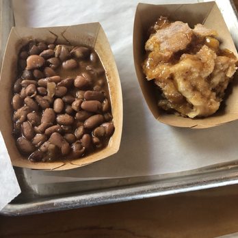 Black's Barbecue Austin - Pinto beans, peach cobbler - Barbeque Near Me - Austin, Texas Black's Barbecue Austin - Pinto beans, peach cobbler - Barbeque Near Me - Austin, Texas