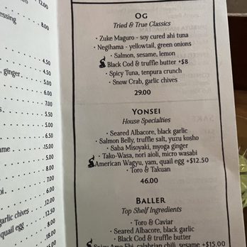 Yonsei Handrolls - Menu - Japanese Near Me - Oakland, California Yonsei Handrolls - Menu - Japanese Near Me - Oakland, California