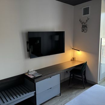 Hyatt Centric Downtown Denver - TV, desk and clothes drawers. - Hotels Near Me - Denver, Colorado