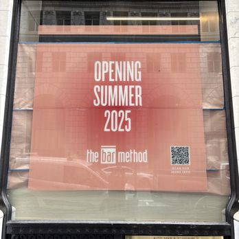 The Bar Method - Fidi - Window sign! Coming soon! Opening next weekend! - Barre Classes Near Me - San Francisco, California The Bar Method - Fidi - Window sign! Coming soon! Opening next weekend! - Barre Classes Near Me - San Francisco, California