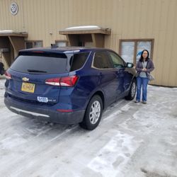 Alaska Auto Rental - 2023 Chevrolet Equinox. Looks new and smells new inside.