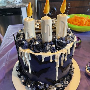 Cake Couture Love - a cake with candles on it - Custom Cakes Near Me