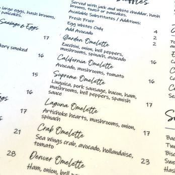 Jack’s Woodside Grille - Menu - Breakfast & Brunch Near Me - Laguna Niguel, California