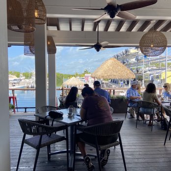 Square Grouper - Islamorada - The million dollar view from the patio deck. Ask to eat on the deck - Seafood Near Me - Islamorada, Florida