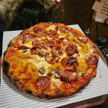 Bigalora - Salumeria - house blend mozzarella, pepperoni, pancetta, bacco sausage and roasted fennel - Pizza Near Me - Royal Oak, Michigan