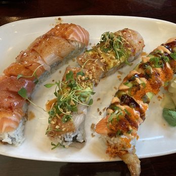 Ginza Sushi - Jhonny Roll, Hamachi Delight Roll, Ultimate Shrimp Delight Roll - Sushi Bars Near Me - San Jose, California