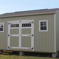 Valley Structures - Lynchburg, VA - 12 x 16 x 8 Cottage with Transom Double Doors