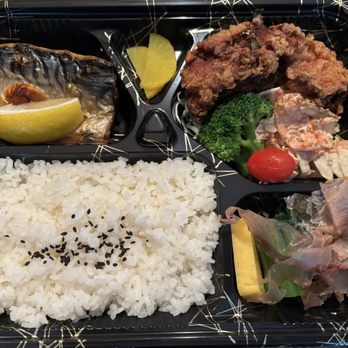 Koshin Bento - Two item bento with saba and chicken karaage - Personal Chefs Near Me - Sunnyvale , California