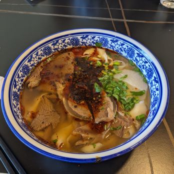 Lan Feast - Lanzhou hand-pulled beef noodles ($16) - Chinese Near Me - Brookline, Massachusetts
