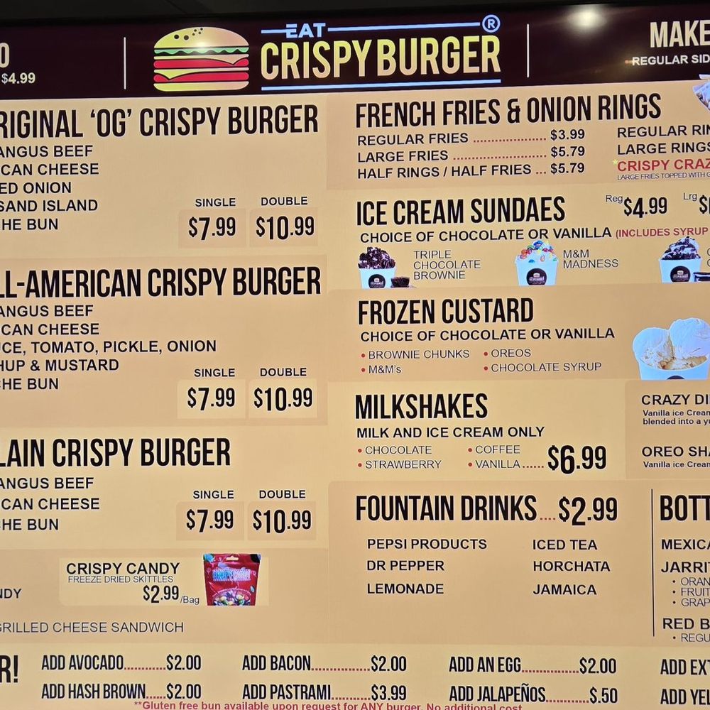 Eat Crispy Burger - Menu - Breakfast & Brunch Near Me - National City, California Eat Crispy Burger - Menu - Breakfast & Brunch Near Me - National City, California