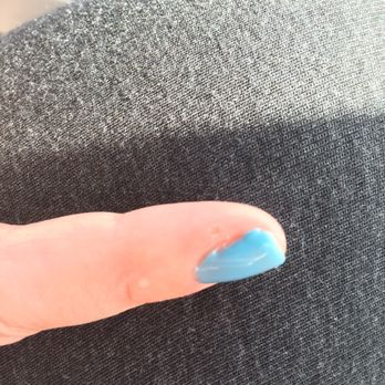 Tranquille Hair and Body - Right after leaving the salon and my nails look like this. They're uneven, bubbled in spots and I even have polish on my skin! - Hair Salons Near Me - Towson, Maryland