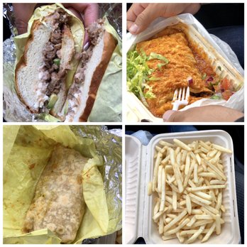 Borreguitas Bar Express - Vegetarian Torta  Vegan Burrito   Vegan Wet Burrito  French Fries - Mexican Near Me - Pomona, California