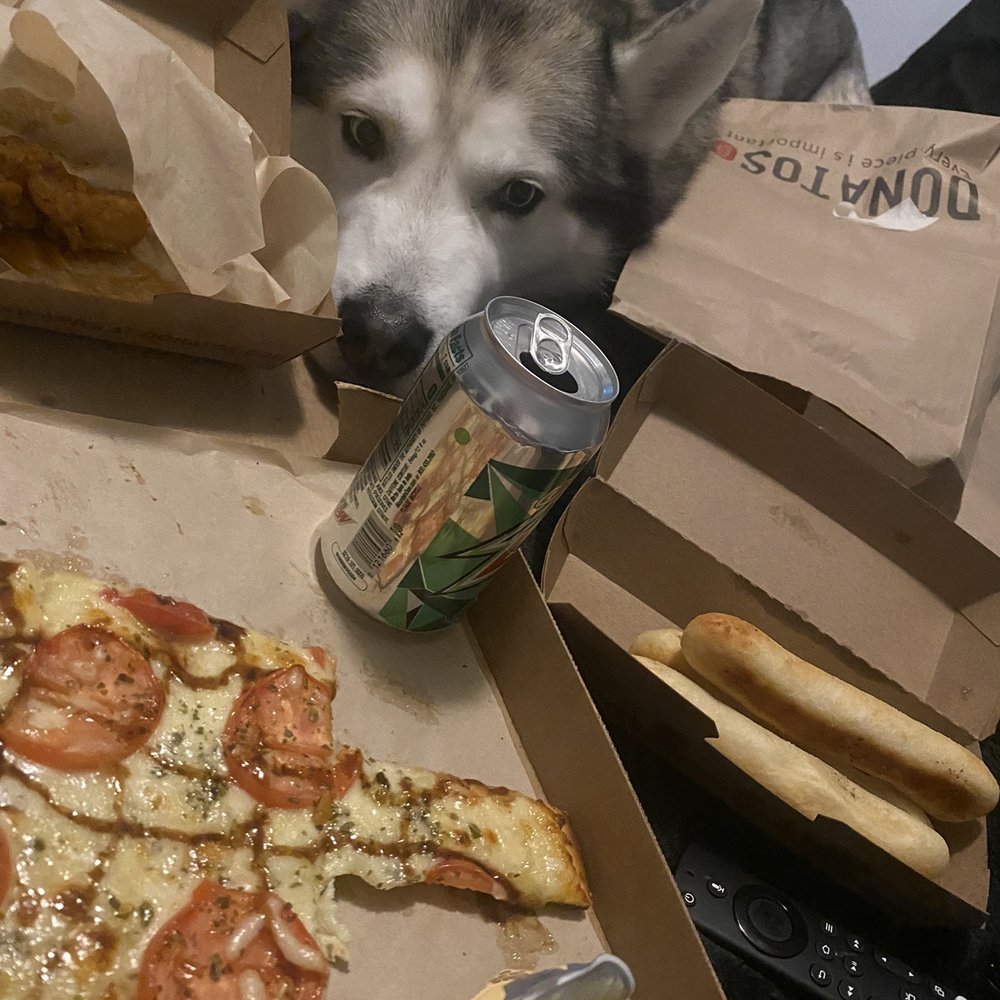 Margherita Pizza, Italian Garlic Breadsticks, Boneless Wings
