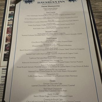Bavarian Inn - Christmas Menu 2025 - Hotels Near Me - Shepherdstown, West Virginia Bavarian Inn - Christmas Menu 2025 - Hotels Near Me - Shepherdstown, West Virginia
