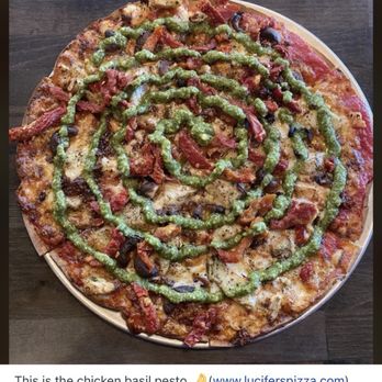 Lucifers Pizza - What my pizza was supposed to look like - Chicken Wings Near Me - Studio City, California